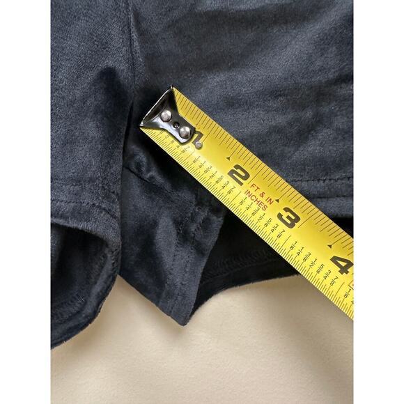 NWT Juicy Couture Size L Black Bling Velour Mini Shorts Sleepwear Gift - Picture 7 of 9